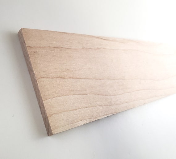 Solid Maple Wood Slat Plank 1/4 X 3 X 12 Long Woodworking Laser 