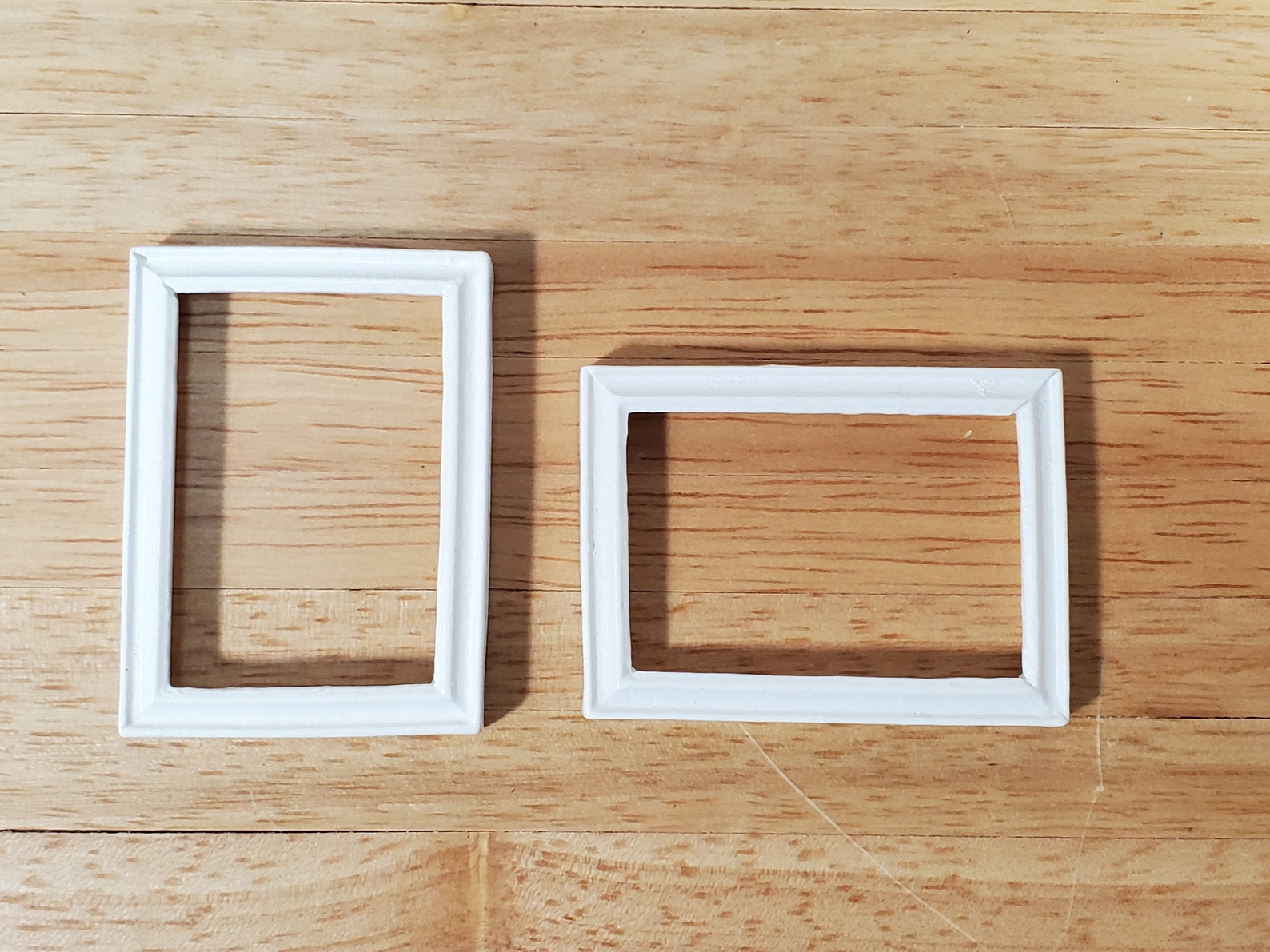 Dollhouse Picture Frame Set of 2 Small White for Paintings Etsy
