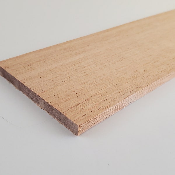 Solid Mahogany Wood Slat Plank 1/4" x 3" x 12" long Woodworking