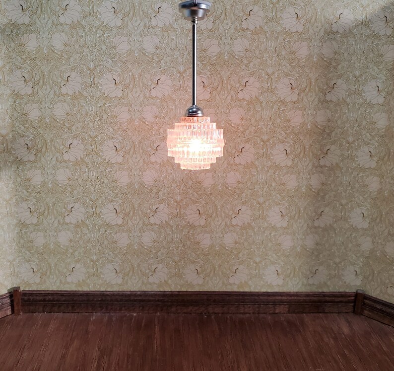 Dollhouse Ceiling Light Art Deco Hanging Electric Plugin 12 Etsy
