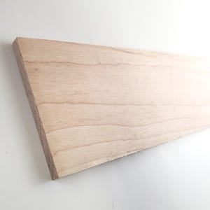 Solid Maple Wood Slat Plank 1/4" Thick x 3" Wide x 12" Long Kiln Dried Woodworking