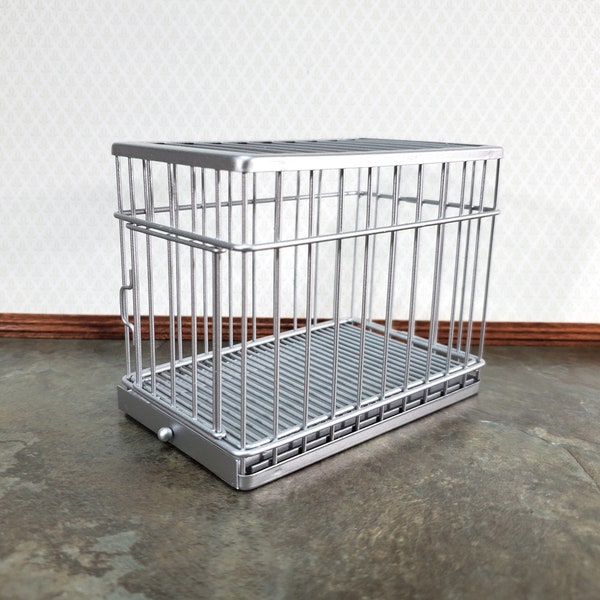 Dollhouse Large Dog Cage Crate Metal Opening Door for Animals Pets