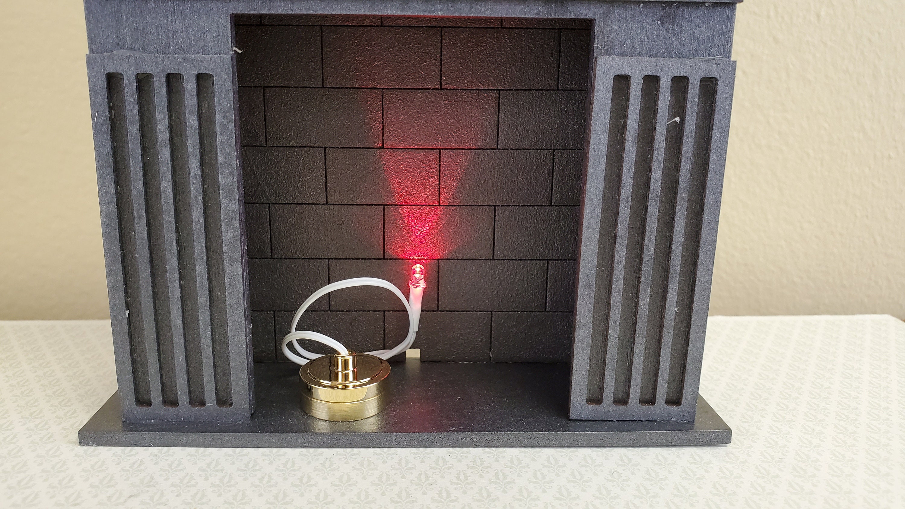 Dollhouse Miniature LED Battery Light Bulb Solid RED on String Etsy