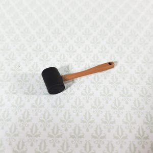 Dollhouse "Rubber" Mallet Painted Metal 1:12 Scale Miniature Tool
