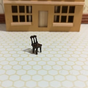 Dollhouse Miniature 1:144 Scale Kitchen & Dining Chair Micro Minis Furniture