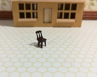 ドールハウスミニチュア 1:144スケール キッチン＆ダイニングチェア マイクロミニ家具