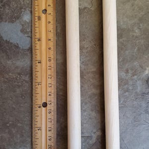 Dollhouse Miniature Round Columns Pillars 2 pieces 8 11/16" Tall 1:12 Scale image 3