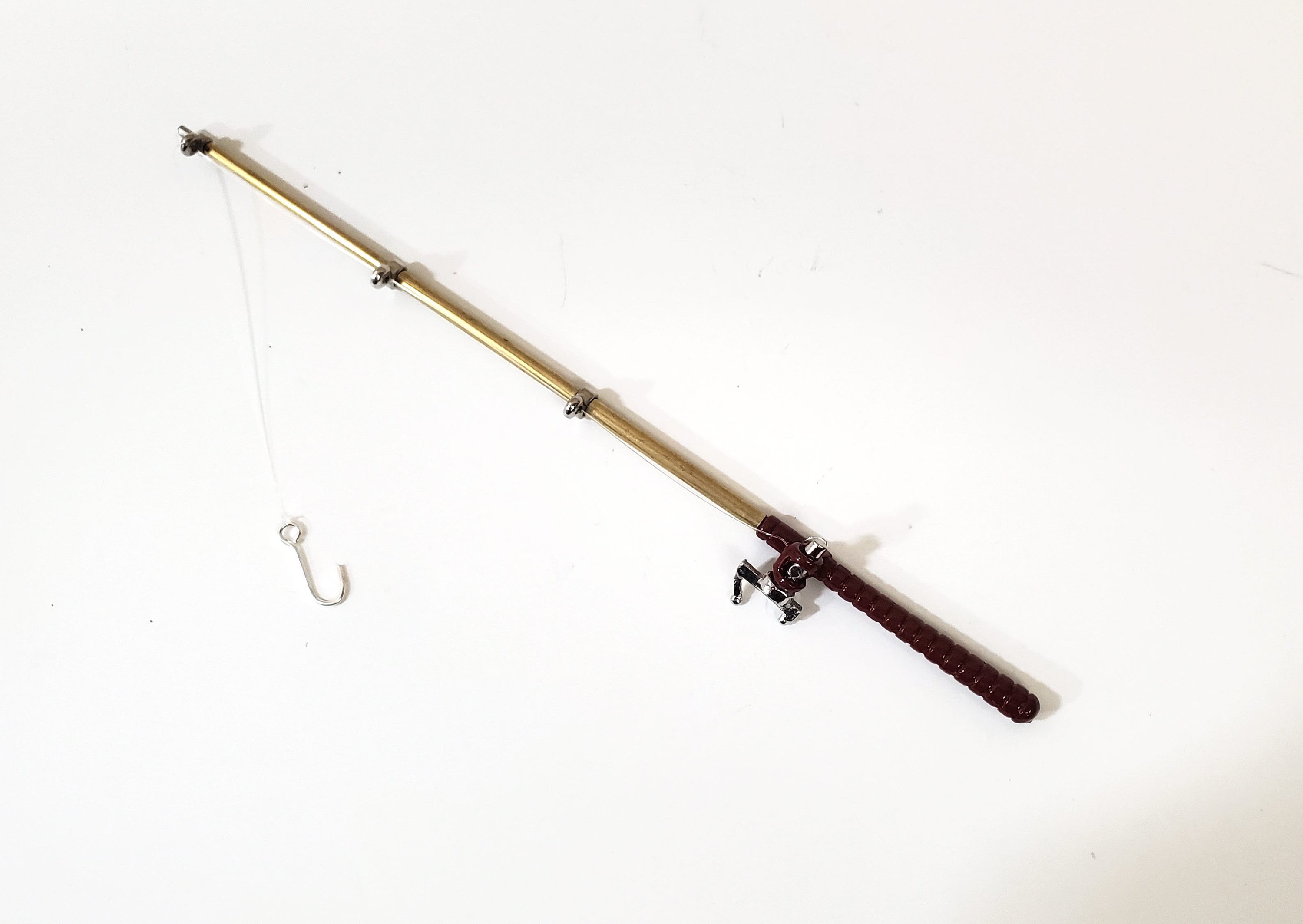 Dollhouse Miniature Casting Fishing Rod by Island Crafts and Miniatures