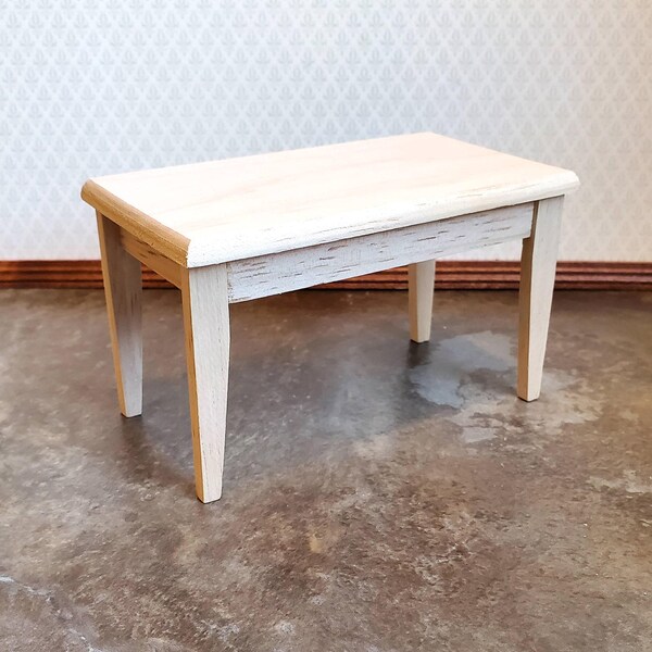 Dollhouse Miniature Small Kitchen or Dining Room Table Unfinished 1:12 Scale Furniture