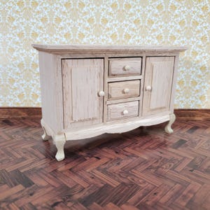 Dollhouse Side Board Buffet Dresser Unpainted 1:12 Scale Miniature Furniture
