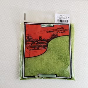 Javis Scatter Light Green JS14 Fine Turf Grass Model RR Dioramas