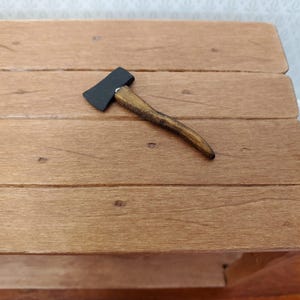 Dollhouse Miniature Hatchet Axe Tool 1:12 Scale Miniature by Sir Thomas Thumb