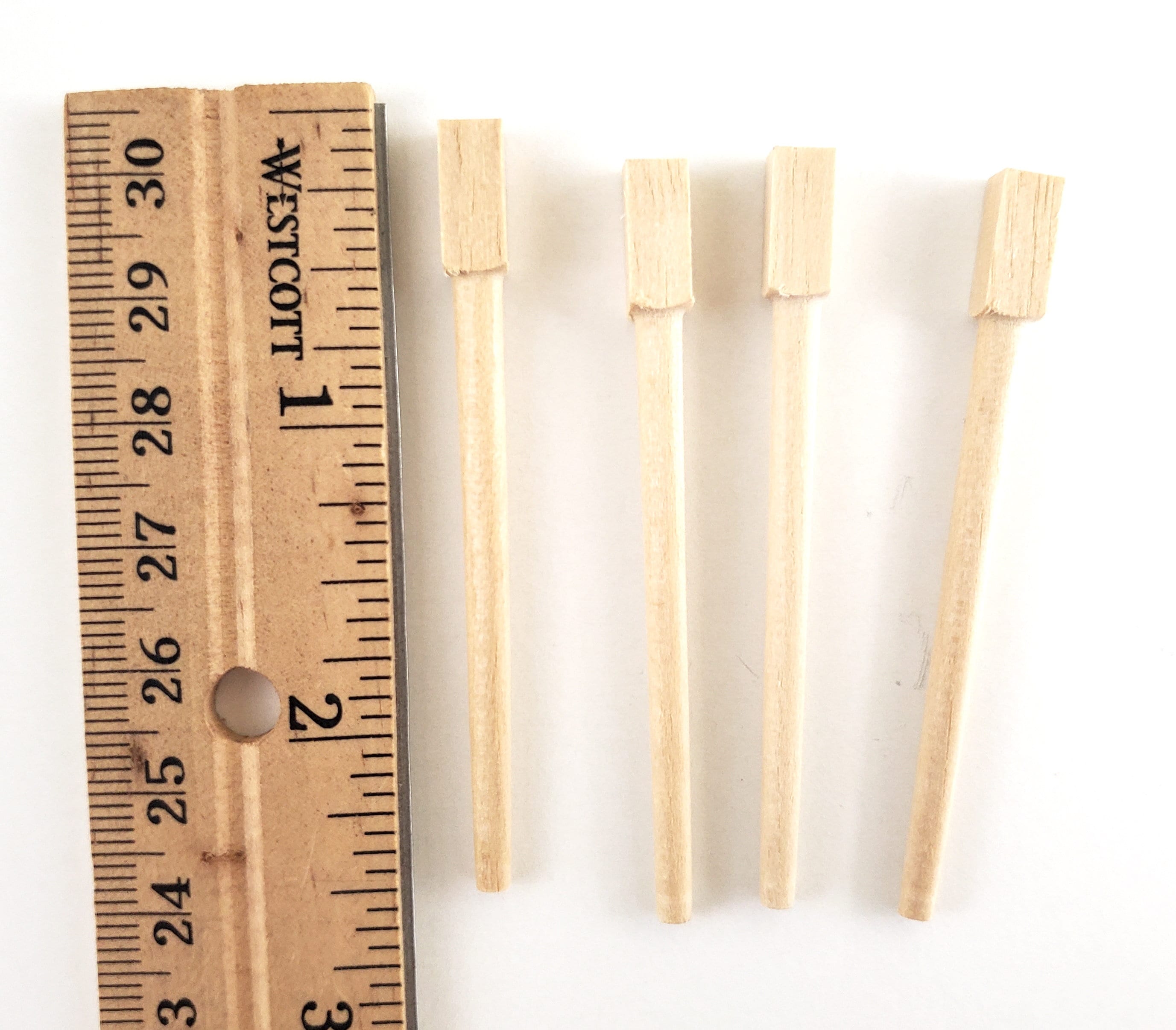 Dollhouse Miniature Table Legs Basic Wood 4 Pieces 112 Scale Etsy