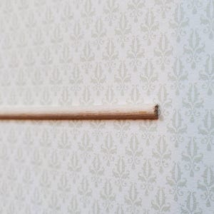 Dollhouse Miniature Trim Half Round Tiny Wood Strip 1/8&quot; x 18&quot; long 1:12 Scale
