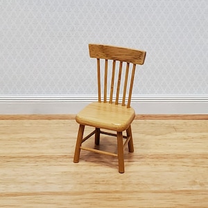 Dollhouse Kitchen Side Chair Light Oak 1:12 Scale Miniature Furniture D4413
