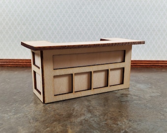 Dollhouse Half Scale Pub Bar DIY KIT Wood Tudor or Irish 1:24 Scale Miniature