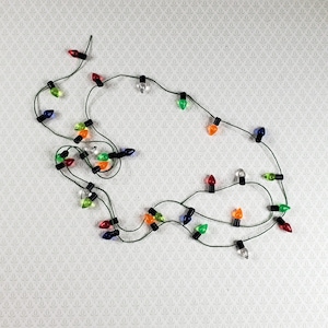 Dollhouse Christmas Tree Lights String Multi Colored Holiday Miniatures