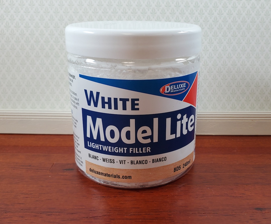 Model Lite Lightweight Filler Deluxe Materials 240 Ml WHITE Non-shrinking Balsa - UK - Foto 9