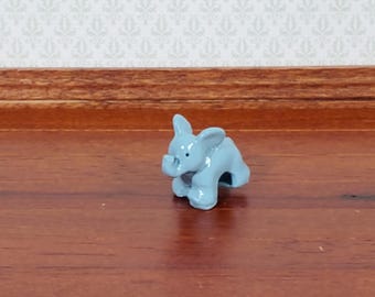 Dollhouse Toy Elephant for your Miniature Nursery Gray Resin