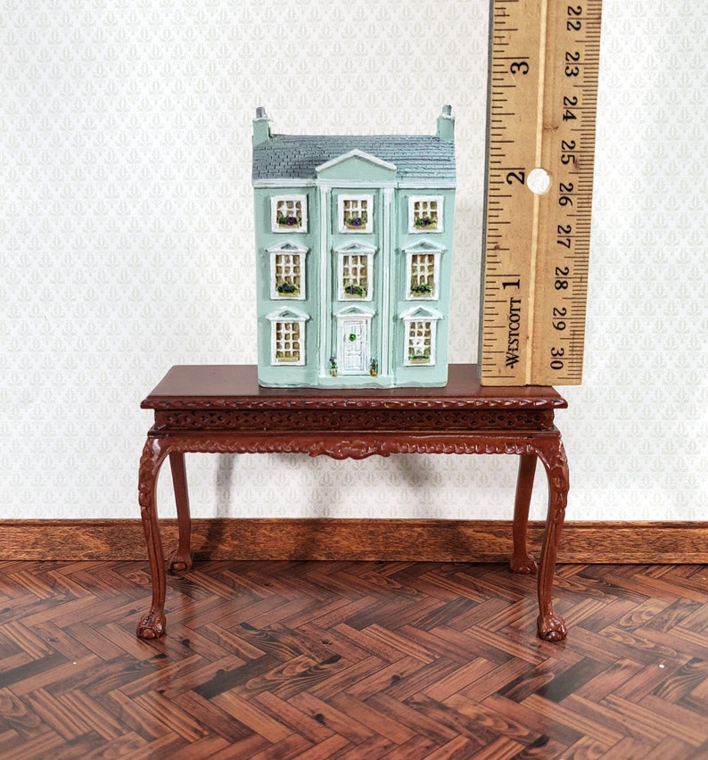 1:144 Scale Dollhouse Resin Miniature The Classical Dolls House Blue/Green image 3