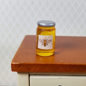 Puppenhaus Großes Glas Honig Honig 1:12 Miniatur Lebensmittel Küche