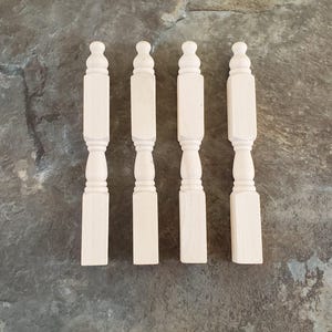 Dollhouse Miniature Newel Posts Large 1:12 Scale for Stairs Fences x4 CLA70200