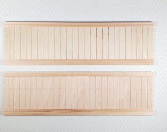 Melody Jane Puppenhaus Holz-Wandverkleidung, 3 Paneele, 1:12 Maßstab – Für Miniaturhäuser
