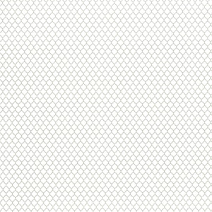 Dollhouse Tile Wallpaper or Flooring Trellis White Gray 1:12 Scale Itsy Bitsy Miniature