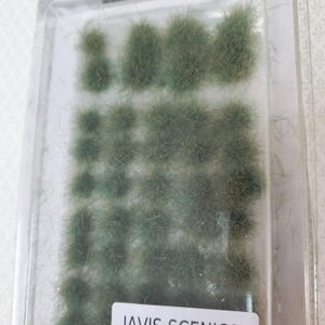 Javis Tufts Forest Mix Dark Green Shrubs Plants Model RR Dioramas Dollhouses Grass Scenery