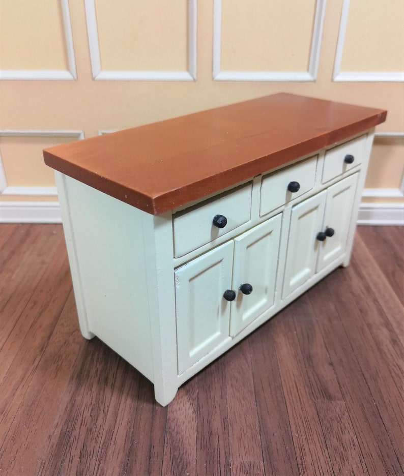 Dollhouse Miniature Kitchen With Counter Top Buffet Etsy