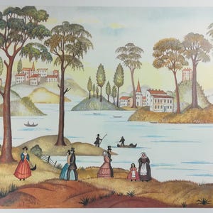 Dollhouse Wallpaper Colonial Williamsburg Mural MiniGraphics 1:12 Scale