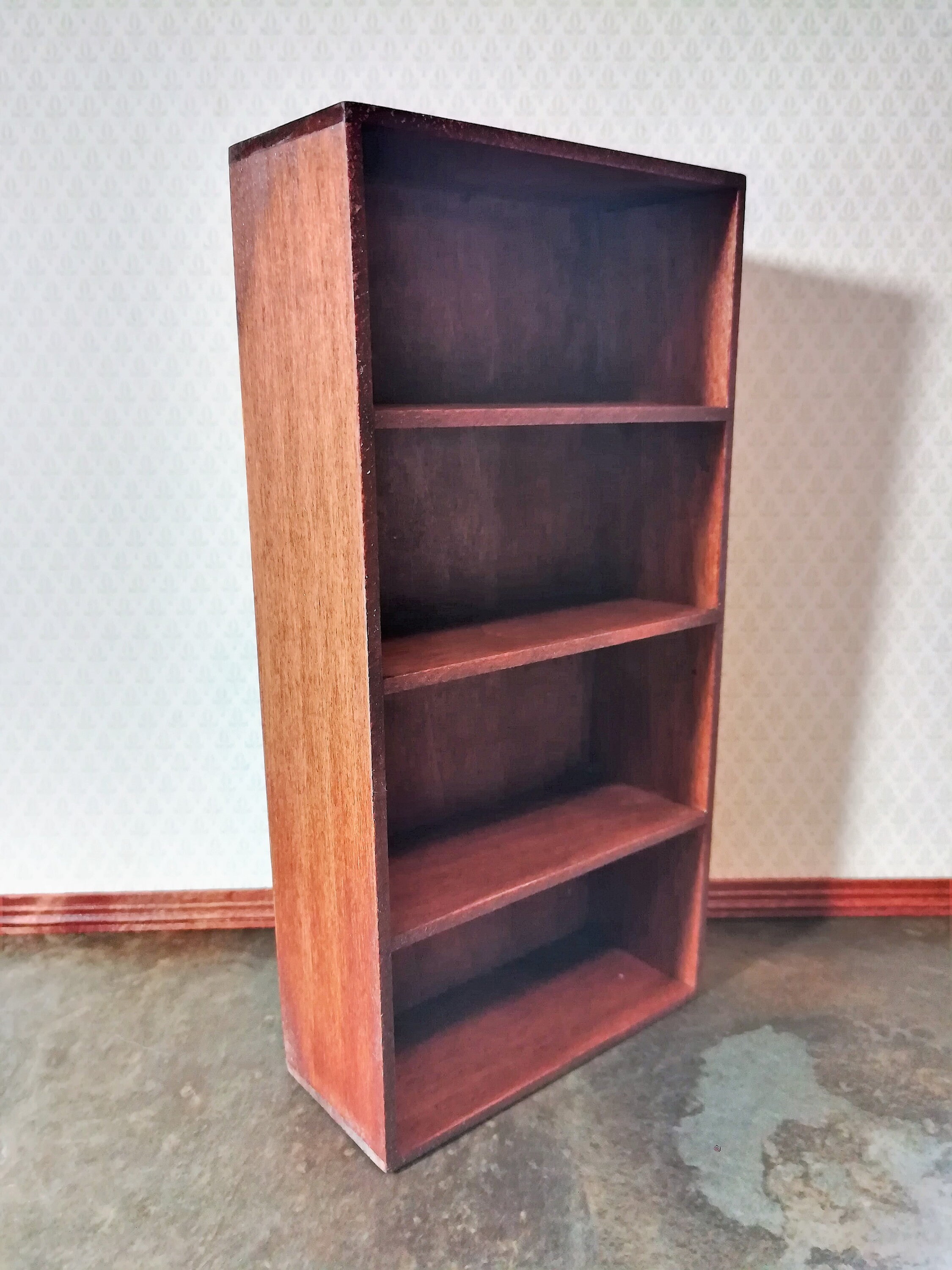 Dollhouse Miniature Large Deep Plain Bookcase Or Shelves 1 12 Scale