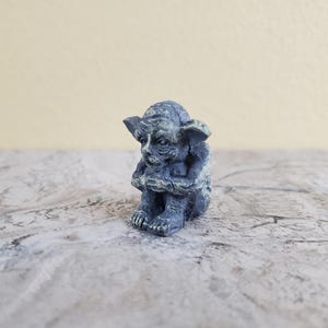 ドールハウス 座るガーゴイル ゴブリン ガーデン用 大型 1:12スケール ミニチュア 高さ1 1/4インチ