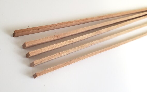 Maple Wood Strips 10 Pieces 1/16 X 1/4 X 6 Long Crafts Models