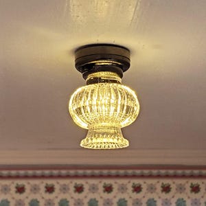Puppenhaus Batterie Licht Hängende Decken oder Tischlampe 1:12 Miniature