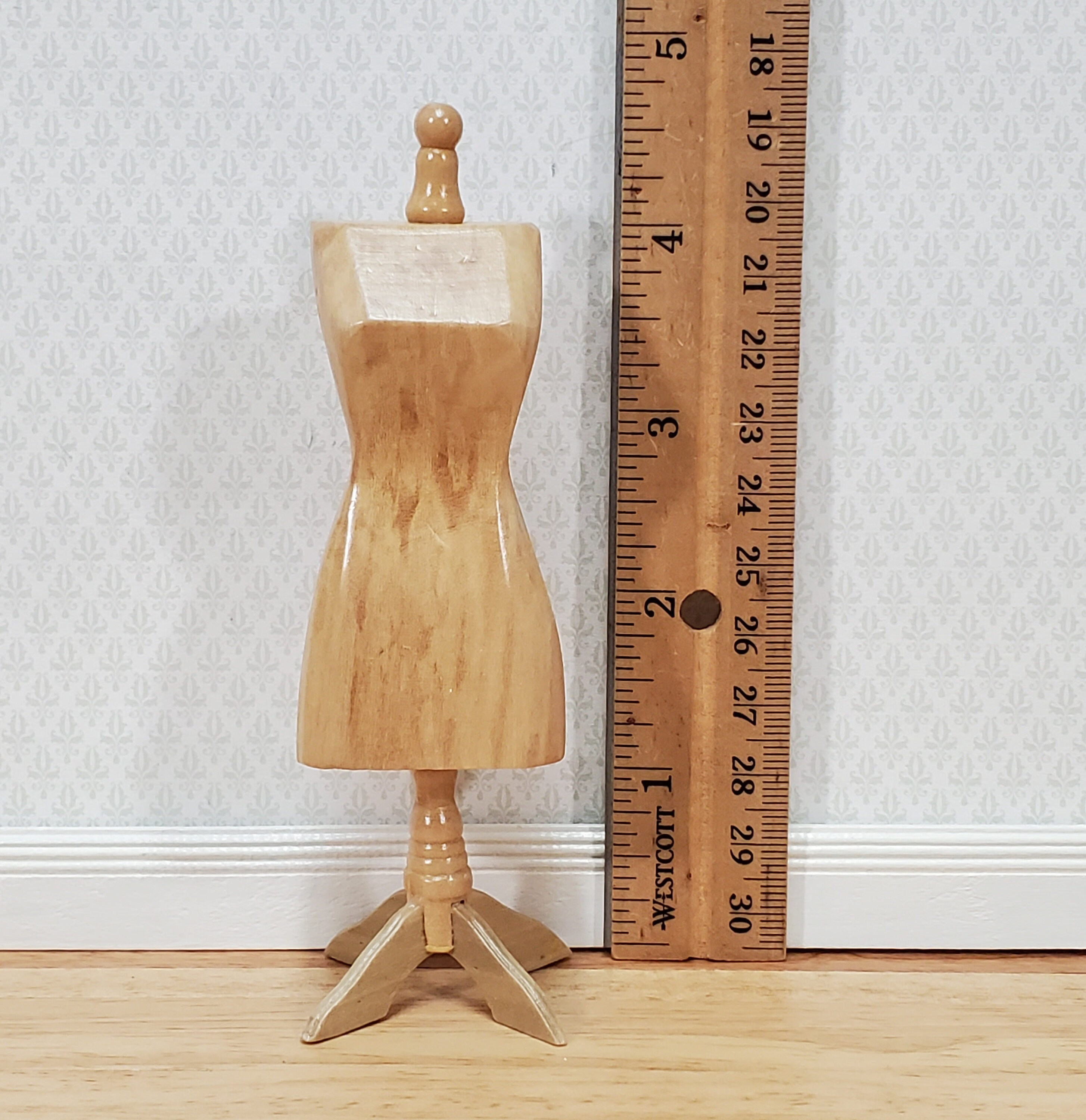 Miniature Mannequin Dressmakers Tailor Dummy Wood 112 Scale Etsy