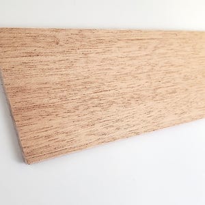 Mahogany Wood Slat Plank 1/8&quot; Thick x 3&quot; Wide x 12&quot; long Kiln Dried Woodworking