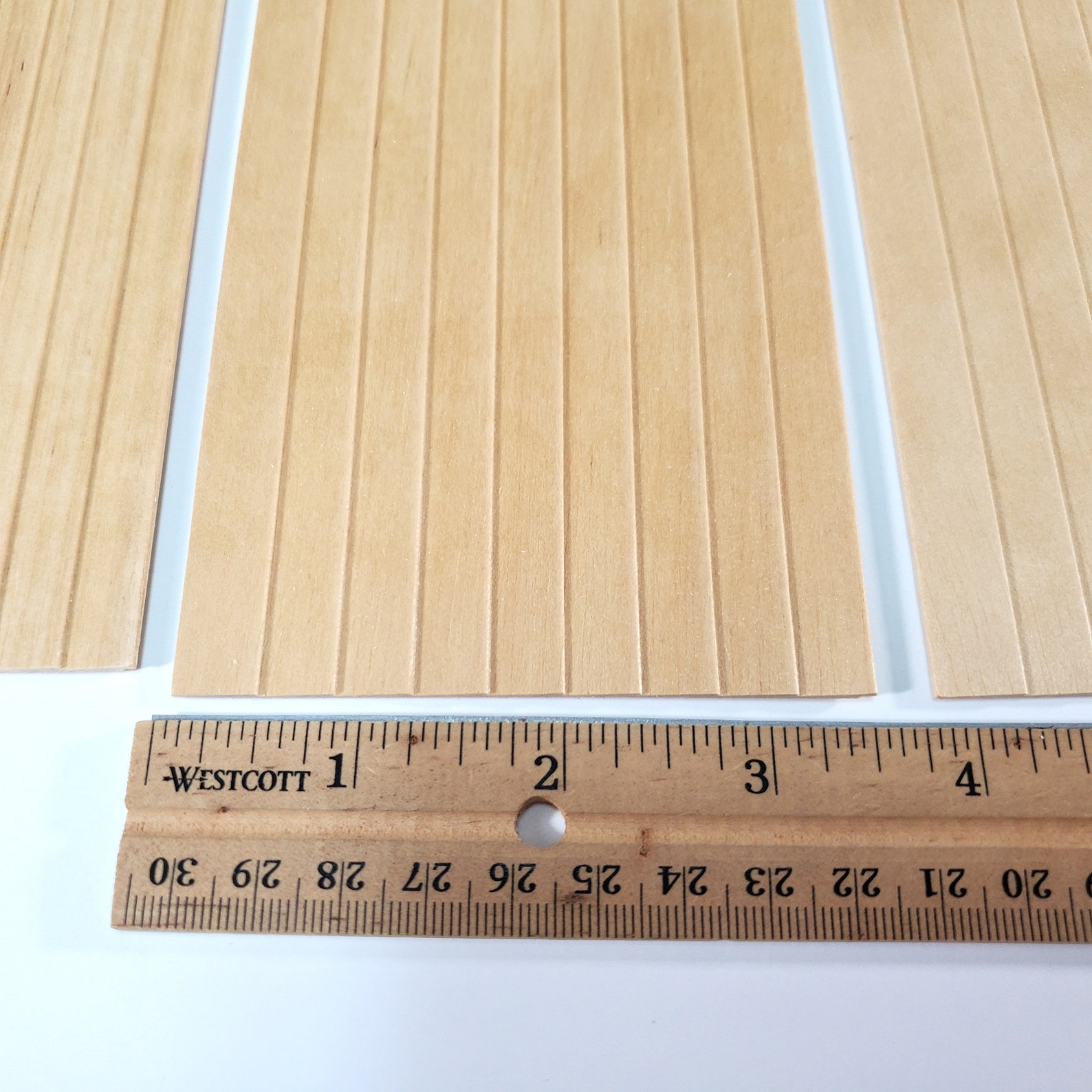 Dollhouse Clapboard Siding Panels 3/8 Wood Paneling X4 Etsy