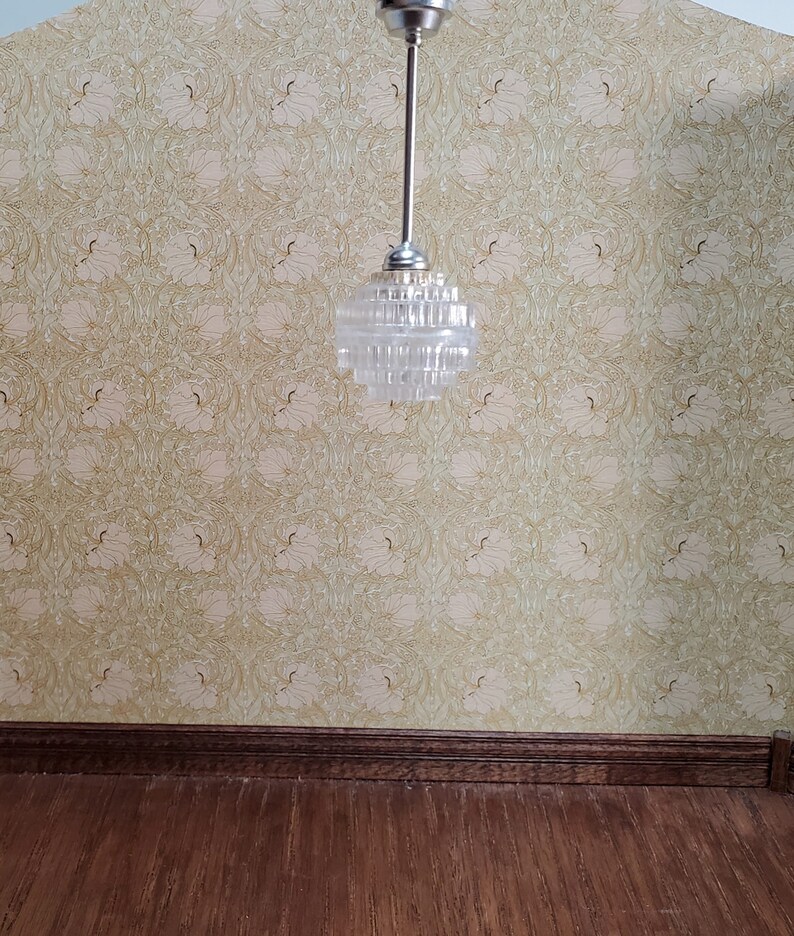 Dollhouse Ceiling Light Art Deco Hanging Electric Plugin 12 Etsy