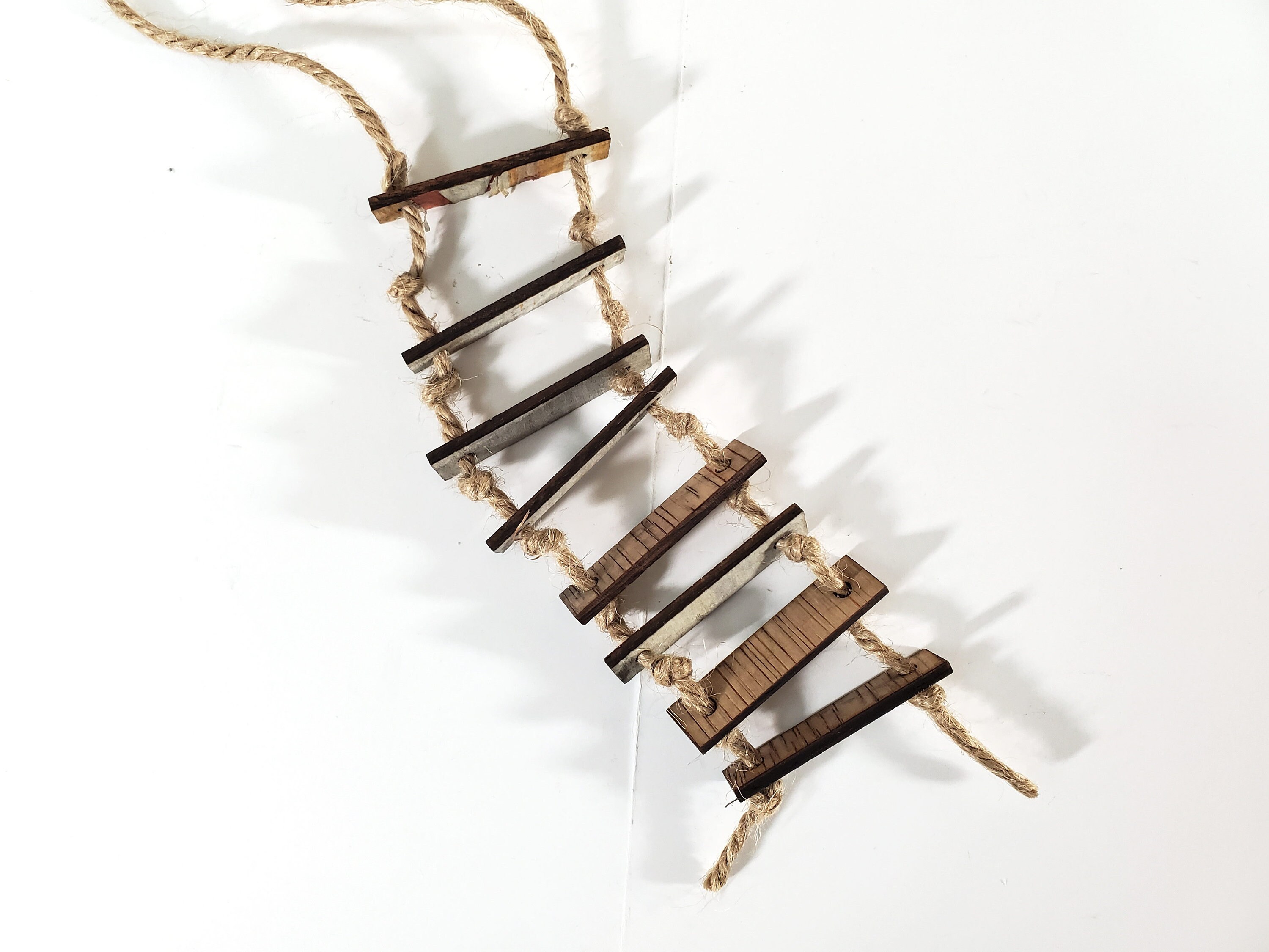 Miniature old Rope Ladder for Tree Houses Scale - Etsy