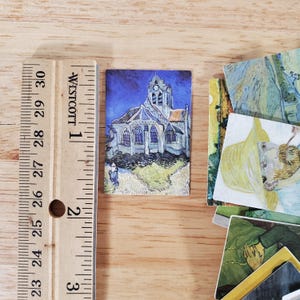 100 Mini Vincent Van Gogh Drucke auf Karton Vintage Bilder Scrapbooking Bild 4