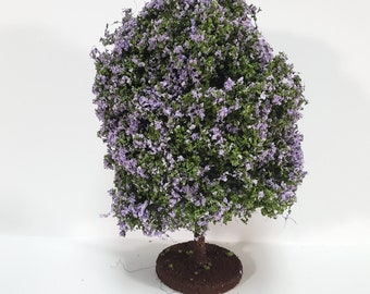 Miniature Tree or Shrub Bush Lilac Purple & Green Scale Model Scenery Garden