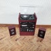 Dollhouse Stereo System With Turntable Record Player Retro Style 1:12 ...