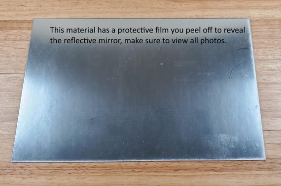 Mirror Material Cut with Scissor Self Adhesive 6"x 9" Protective Film