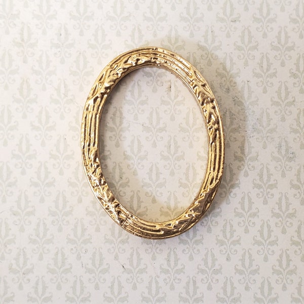Dollhouse 2 Naval Ship Paintings With Oval Gold Frames - Miniature Art For 1:12 Scale Dollhouse Accessories