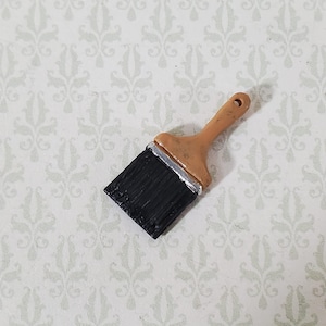 Dollhouse Miniature Paint Brush Large Size 1:12 Scale Painted Metal