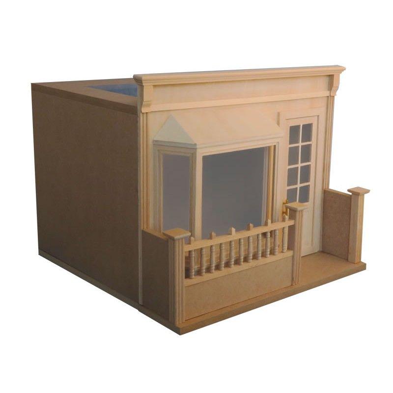 Dollhouse Store Front Bay Window Room Box KIT 1:12 Scale Miniature Bakery Florist Pub