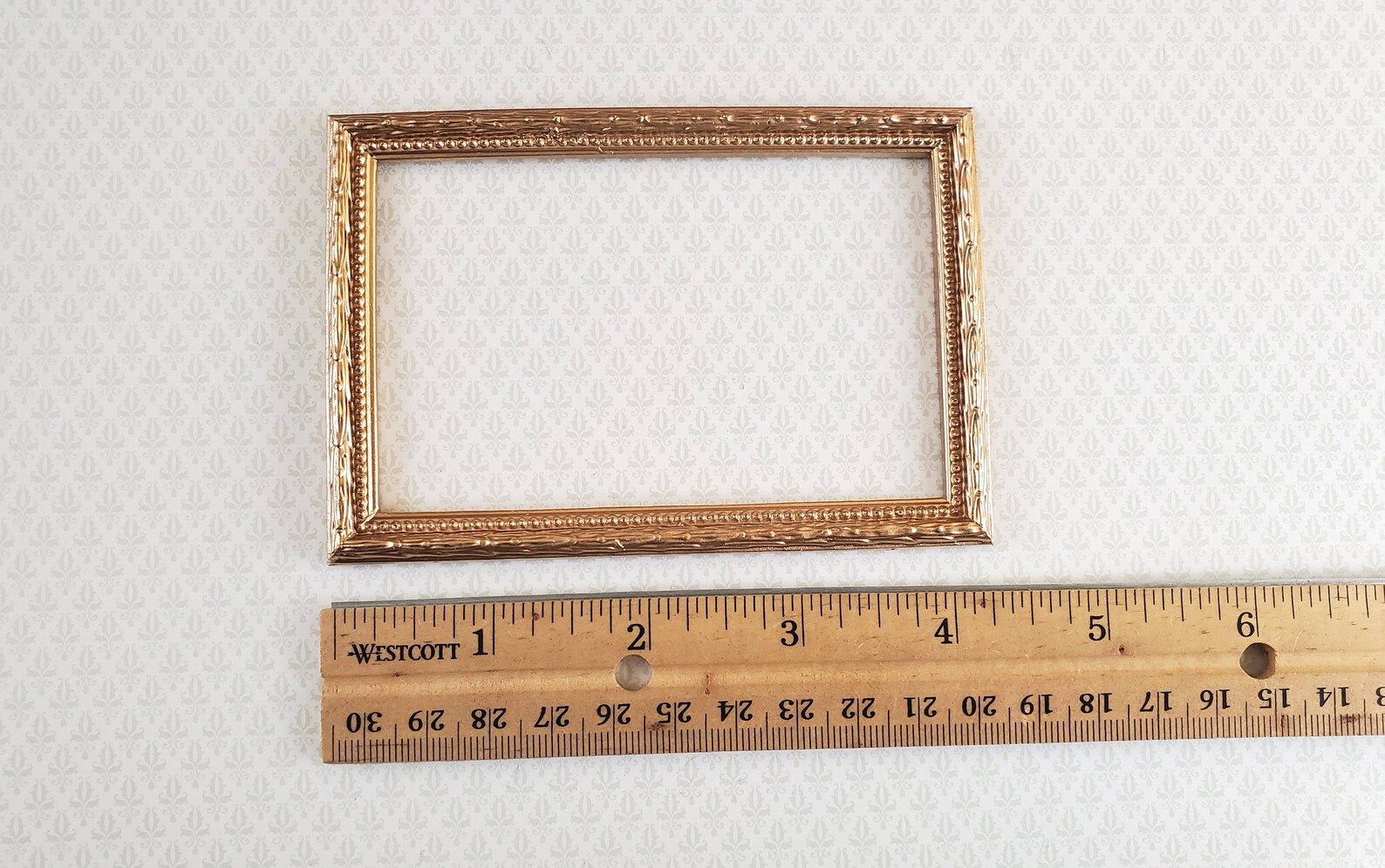 Dollhouse Miniature Picture Frame Large Fancy Gold for Etsy