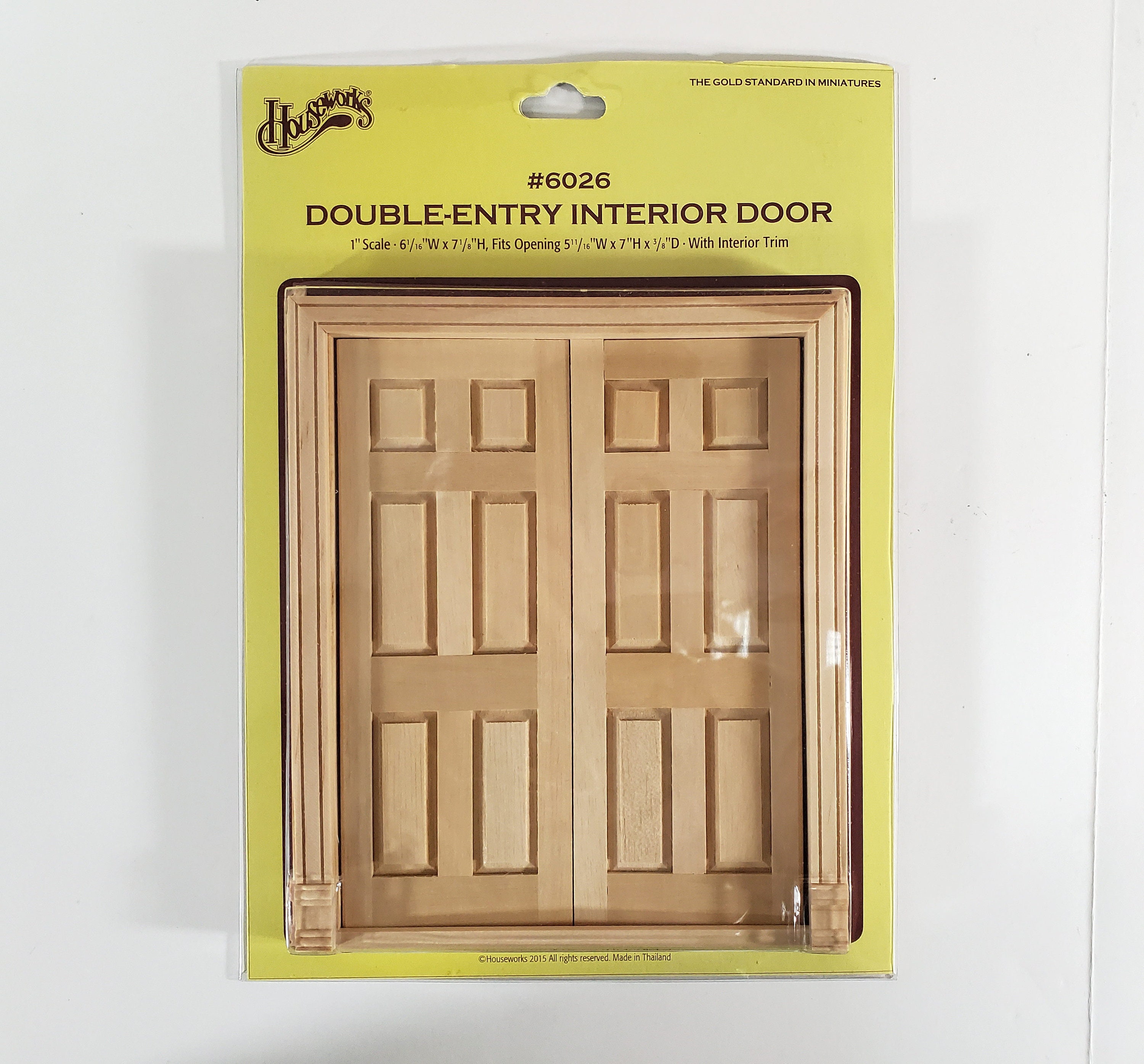 Double French Doors for Interior or Exterior - Dollhouses and More