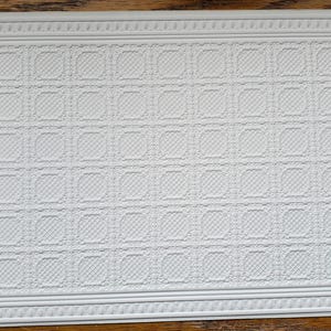 Dollhouse Ceiling Paper Embossed Textured Foam Board 1:12 Scale Miniature World Model 34943